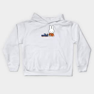 Miffy with train Kids Hoodie